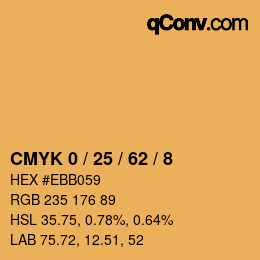 Color code: CMYK 0 / 25 / 62 / 8 | qconv.com