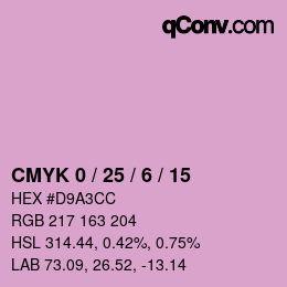 Color code: CMYK 0 / 25 / 6 / 15 | qconv.com