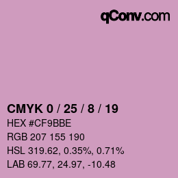 Color code: CMYK 0 / 25 / 8 / 19 | qconv.com