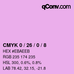 Color code: CMYK 0 / 26 / 0 / 8 | qconv.com