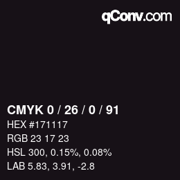 Color code: CMYK 0 / 26 / 0 / 91 | qconv.com