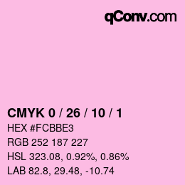 Color code: CMYK 0 / 26 / 10 / 1 | qconv.com
