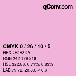 Color code: CMYK 0 / 26 / 10 / 5 | qconv.com