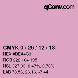 Color code: CMYK 0 / 26 / 12 / 13 | qconv.com