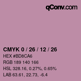 Color code: CMYK 0 / 26 / 12 / 26 | qconv.com