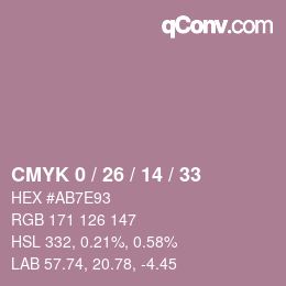 Color code: CMYK 0 / 26 / 14 / 33 | qconv.com