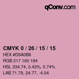 Color code: CMYK 0 / 26 / 15 / 15 | qconv.com