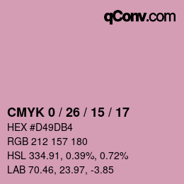 Color code: CMYK 0 / 26 / 15 / 17 | qconv.com