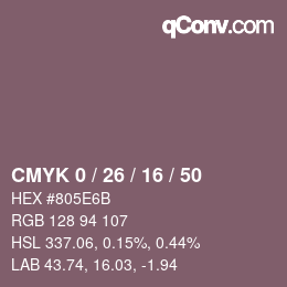 Color code: CMYK 0 / 26 / 16 / 50 | qconv.com