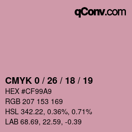 Color code: CMYK 0 / 26 / 18 / 19 | qconv.com