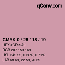 Color code: CMYK 0 / 26 / 18 / 19 | qconv.com