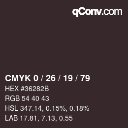 Color code: CMYK 0 / 26 / 19 / 79 | qconv.com