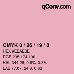 Color code: CMYK 0 / 26 / 19 / 8 | qconv.com
