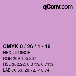 Color code: CMYK 0 / 26 / 1 / 18 | qconv.com