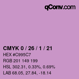 Color code: CMYK 0 / 26 / 1 / 21 | qconv.com