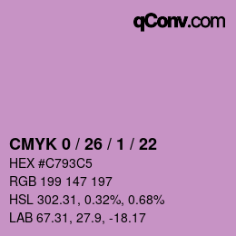 Color code: CMYK 0 / 26 / 1 / 22 | qconv.com