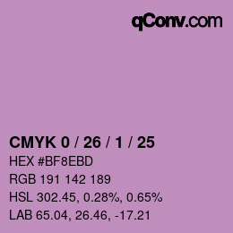 Color code: CMYK 0 / 26 / 1 / 25 | qconv.com
