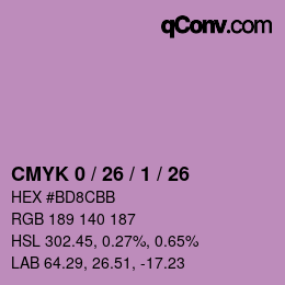 Color code: CMYK 0 / 26 / 1 / 26 | qconv.com