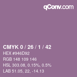 Color code: CMYK 0 / 26 / 1 / 42 | qconv.com