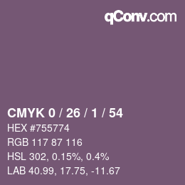 Color code: CMYK 0 / 26 / 1 / 54 | qconv.com