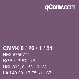 カラーコード: CMYK 0 / 26 / 1 / 54 | qconv.com