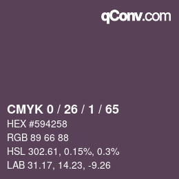 Color code: CMYK 0 / 26 / 1 / 65 | qconv.com