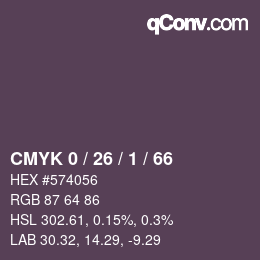 Color code: CMYK 0 / 26 / 1 / 66 | qconv.com