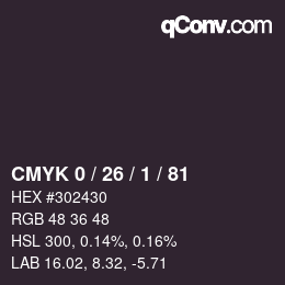 カラーコード: CMYK 0 / 26 / 1 / 81 | qconv.com