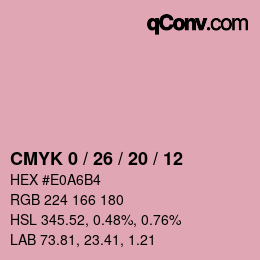 Color code: CMYK 0 / 26 / 20 / 12 | qconv.com