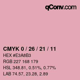 Color code: CMYK 0 / 26 / 21 / 11 | qconv.com