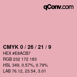 Color code: CMYK 0 / 26 / 21 / 9 | qconv.com