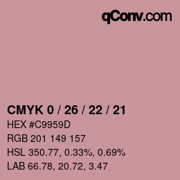 Color code: CMYK 0 / 26 / 22 / 21 | qconv.com