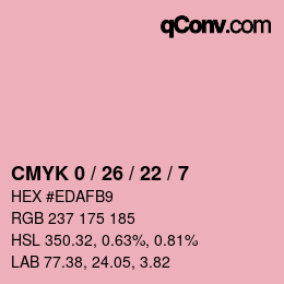 Color code: CMYK 0 / 26 / 22 / 7 | qconv.com