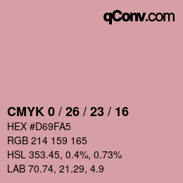 Color code: CMYK 0 / 26 / 23 / 16 | qconv.com