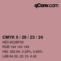 Color code: CMYK 0 / 26 / 23 / 24 | qconv.com