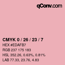 Código de color: CMYK 0 / 26 / 23 / 7 | qconv.com