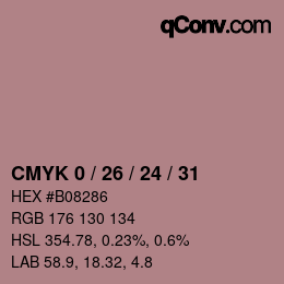 Color code: CMYK 0 / 26 / 24 / 31 | qconv.com