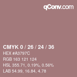 Color code: CMYK 0 / 26 / 24 / 36 | qconv.com