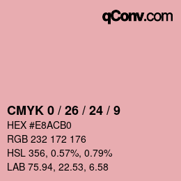 Color code: CMYK 0 / 26 / 24 / 9 | qconv.com