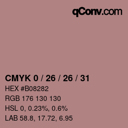 Color code: CMYK 0 / 26 / 26 / 31 | qconv.com