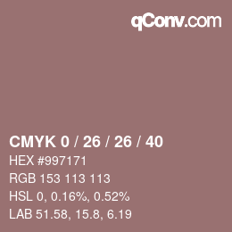 Color code: CMYK 0 / 26 / 26 / 40 | qconv.com