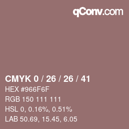 Color code: CMYK 0 / 26 / 26 / 41 | qconv.com