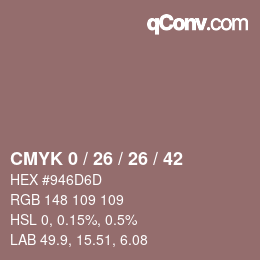 Color code: CMYK 0 / 26 / 26 / 42 | qconv.com