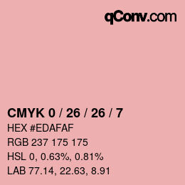 Color code: CMYK 0 / 26 / 26 / 7 | qconv.com