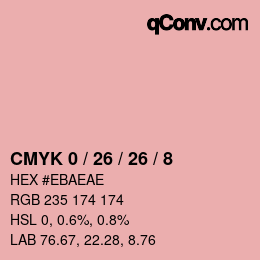 Color code: CMYK 0 / 26 / 26 / 8 | qconv.com