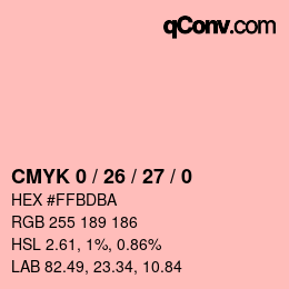 Color code: CMYK 0 / 26 / 27 / 0 | qconv.com