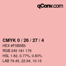 Color code: CMYK 0 / 26 / 27 / 4 | qconv.com