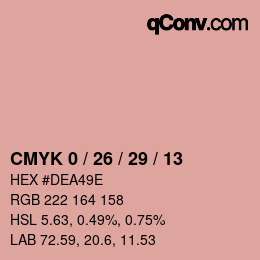 カラーコード: CMYK 0 / 26 / 29 / 13 | qconv.com