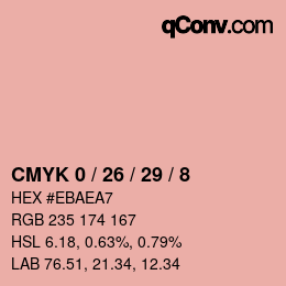 Color code: CMYK 0 / 26 / 29 / 8 | qconv.com