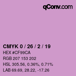 颜色代码: CMYK 0 / 26 / 2 / 19 | qconv.com